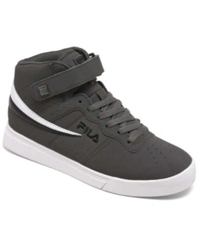 Shop Fila Men's Vulc 13 Mid Plus Casual Sneakers From Finish Line In Black