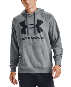 men's ua rival fleece logo hoodie