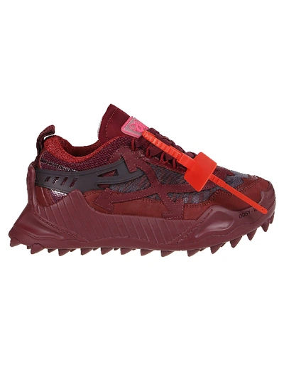 Shop Off-white Sneakers Odsy In Burgundy