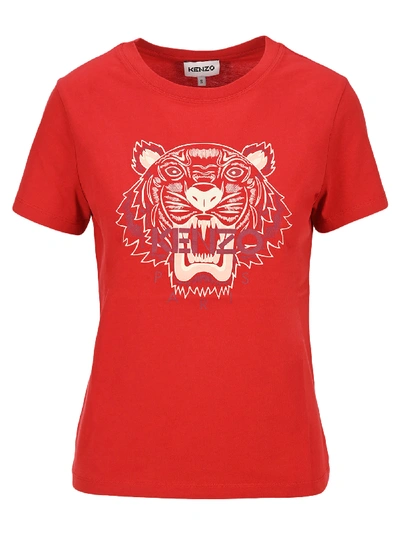 Shop Kenzo Tiger T-shirt In Red