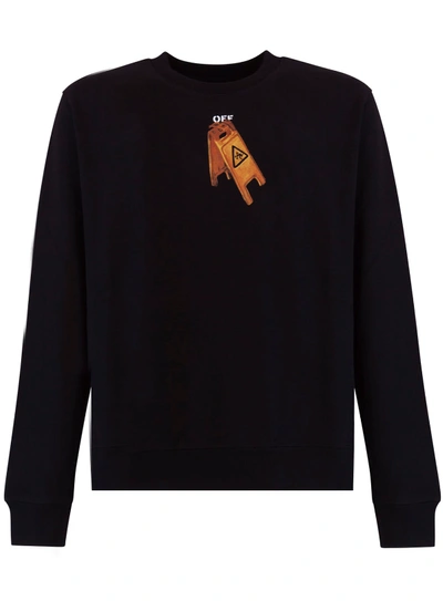 Shop Off-white Pascal Skeleton Sweatshirt In Nero