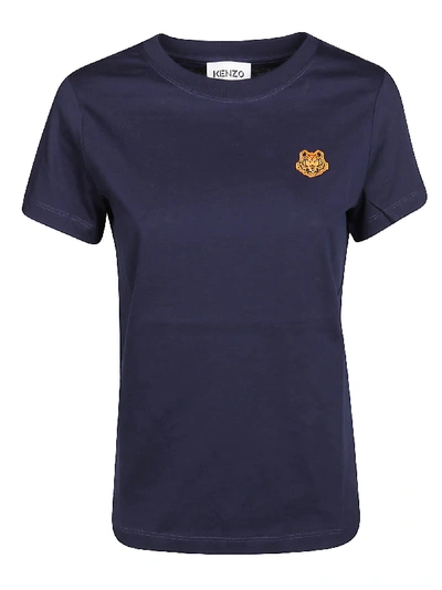 Shop Kenzo T-shirt Tiger Crest In Blue Marine