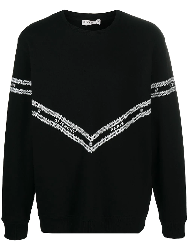 givenchy knit bar logo sweater