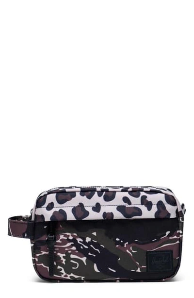 Shop Herschel Supply Co. Chapter Carry-on Dopp Kit In Tiger Camo/ Leopard