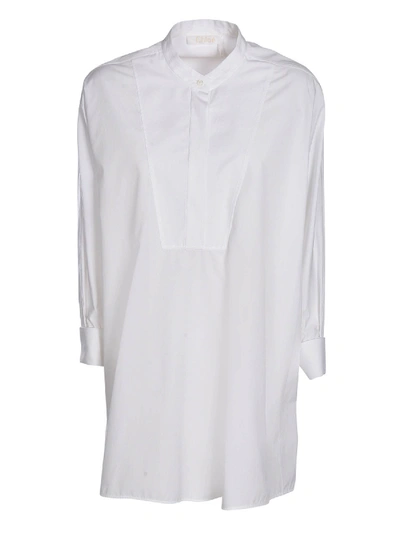 Shop Chloé Long Shirt In White