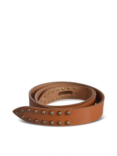 Shop Isabel Marant Lelo Leather-colored Belt In Brown