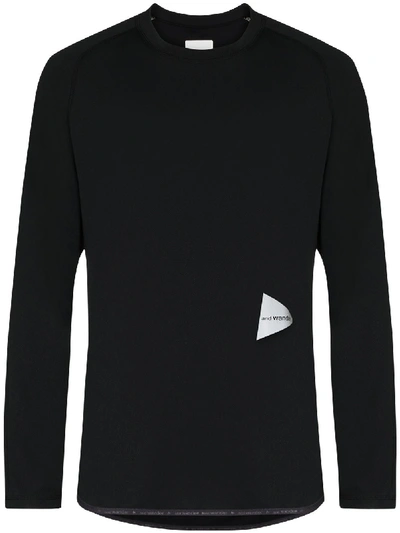 Shop And Wander Long-sleeve Workout Top In Black