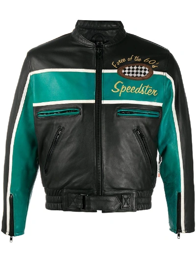 Pre-owned A.n.g.e.l.o. Vintage Cult 2000s Biker Jacket In Black
