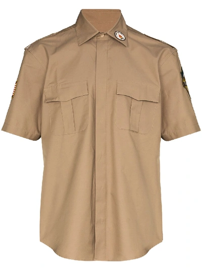 Shop Phipps Forest Guardian Short-sleeve Shirt In Neutrals