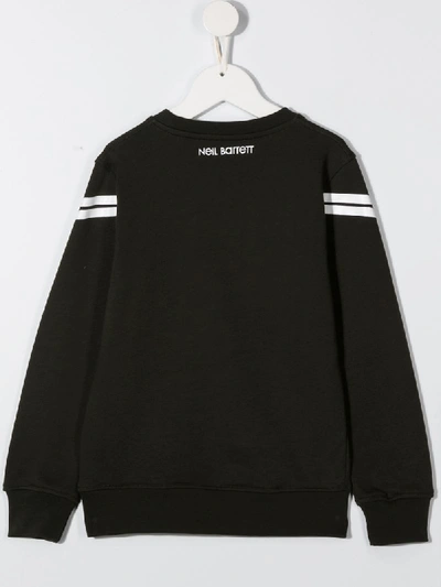 Neil Barrett Camouflage Tape Cotton Sweatshirt In Green