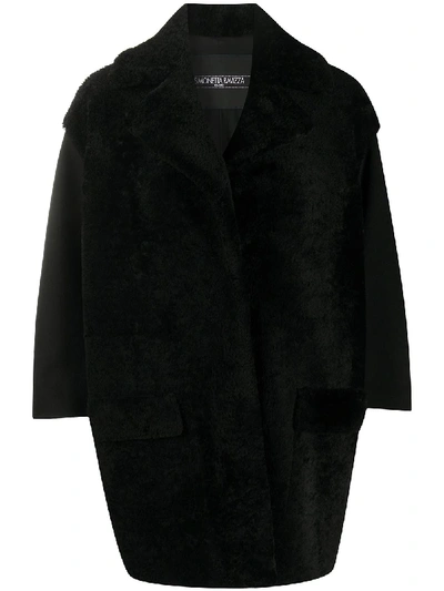 Shop Simonetta Ravizza Vivyan Shearling Coat In Black