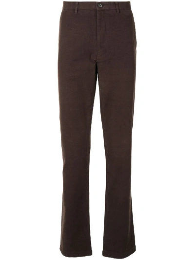 Shop Kent & Curwen Straight-leg Trousers In Brown