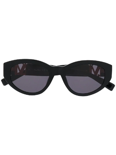 Shop Max Mara Mm Berlin Cat-eye Sunglasses In Black