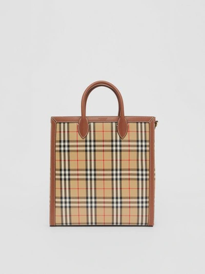 Shop Burberry Medium V In Archive Beige