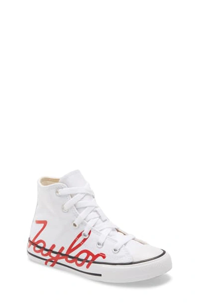 Shop Converse Chuck Taylor All Star High Top Sneaker In White/ University Red