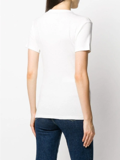 Shop Maison Kitsuné Cotton T-shirt In White