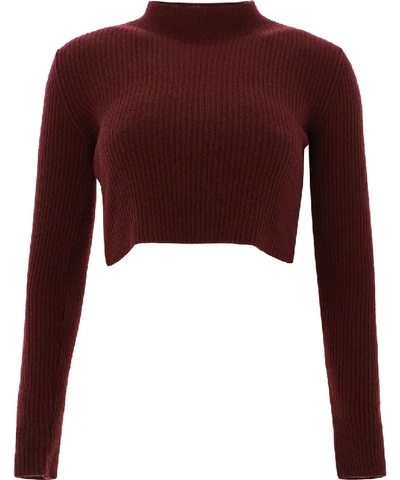 Shop Andamane Burgundy Wool Sweater