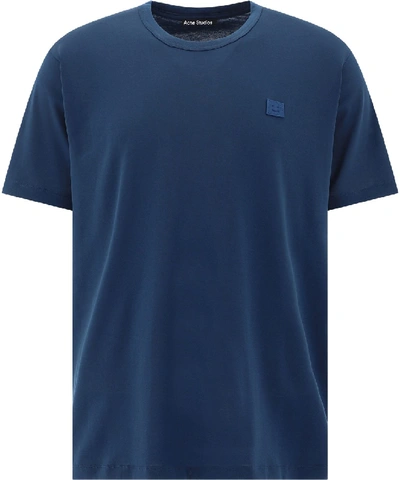 Shop Acne Studios Blue Cotton T-shirt