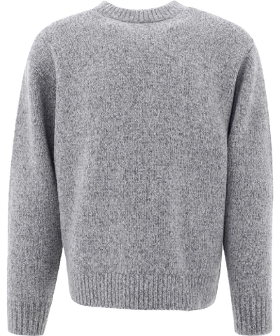 Shop Acne Studios Grey Wool Sweater