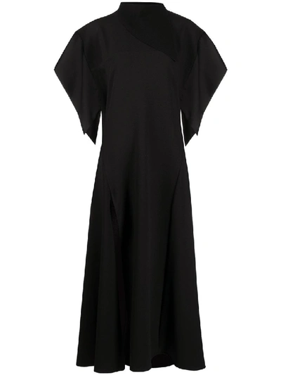 Shop Ellery Makalu Split-hem Dress In Black