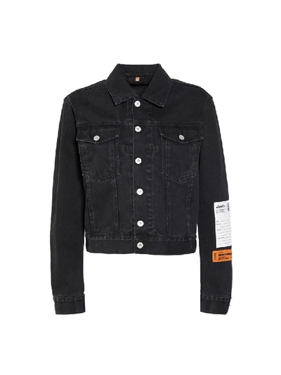 Shop Heron Preston Vintage Black Denim Jacket