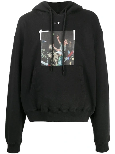 Shop Off-white Pascal Print Hoodie In Black