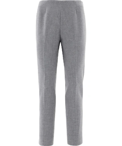 Shop Peserico Grey Polyester Pants