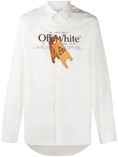 Shop Off-white Pascal Wet Floor Basic Shirt In White