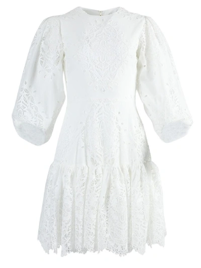 Shop Borgo De Nor Tabitha Lace Dress In White