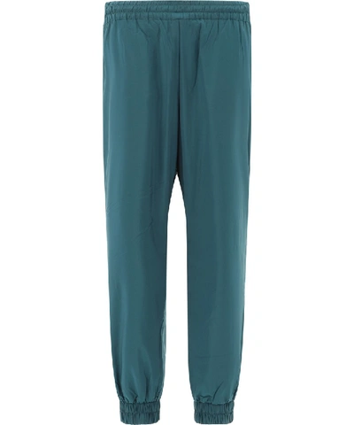 Shop Kenzo Green Polyester Pants