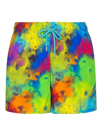 Shop Vilebrequin Bright Multicolor Moorise Swim Shorts