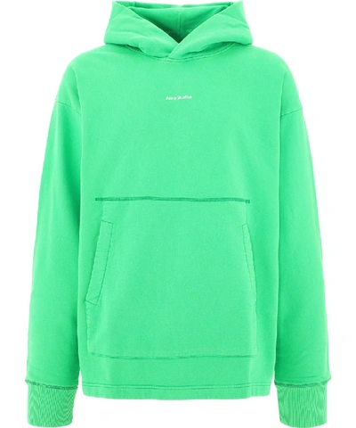 Shop Acne Studios Green Cotton Sweatshirt