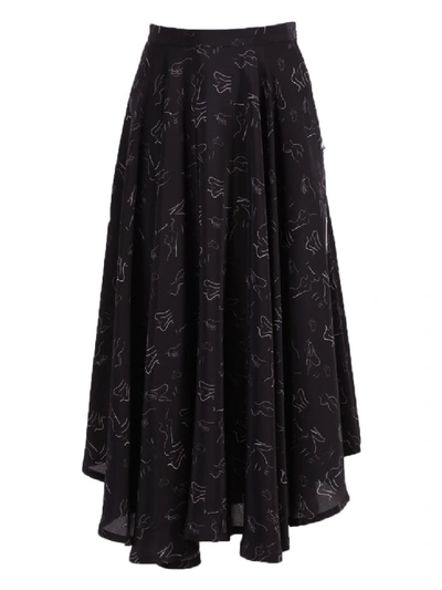 Shop Lhd French Riviera Skirt In Black