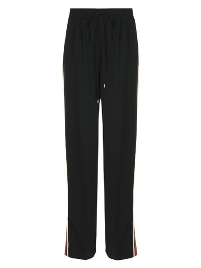 Shop Chloé High-waisted Drawstring Pants In Black