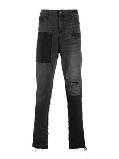 Shop Val Kristopher Black 'stationary' Jeans Ruined