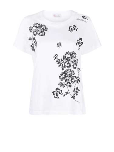 Modtager Slagskib Tryk ned Red Valentino Flower And Butterfly Print T-shirt In White | ModeSens