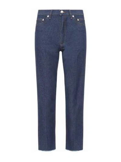 Shop Apc Blue Denim Jeans 'rudie