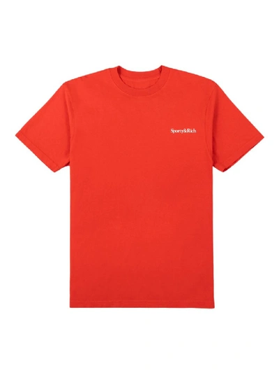 Shop Sporty And Rich Drink More Water T-shirt In Red