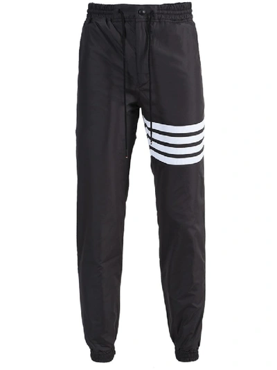 Shop Thom Browne Charcoal 4-bar Track Pants In Black