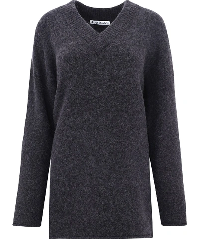 Shop Acne Studios Black Nylon Sweater