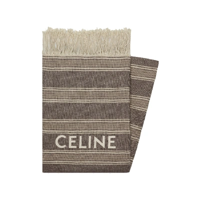 Shop Celine Grey Linen Towel