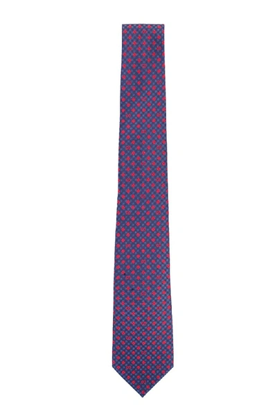 Shop Gucci Blue/red Silk Tie In Purple
