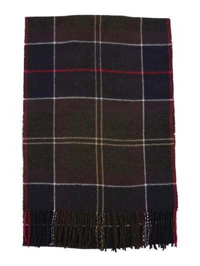 Shop Barbour Multicolor Acrylic Scarf In Black