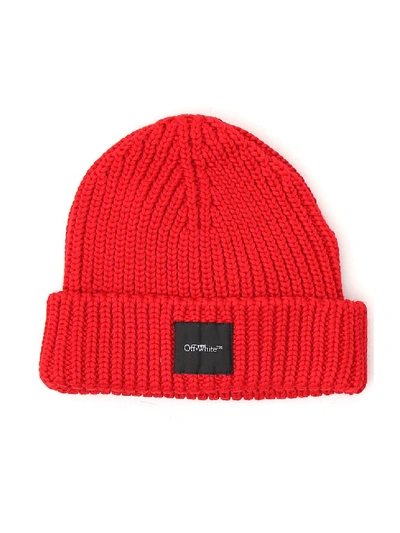Shop Off-white Red Wool Hat