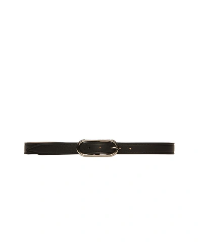 Shop Acne Studios Black Leather Belt