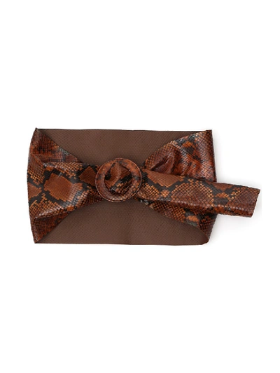 Shop Attico Brown Leather Belt