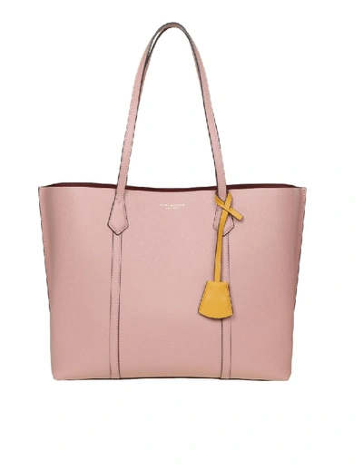 Shop Tory Burch Pink Leather Tote