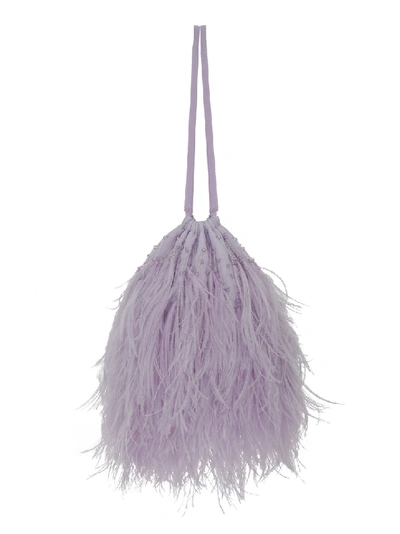 Shop Attico Lilac Hair Clutch In Purple