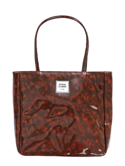 Shop Opening Ceremony Mini North South Brown Pvc Tote