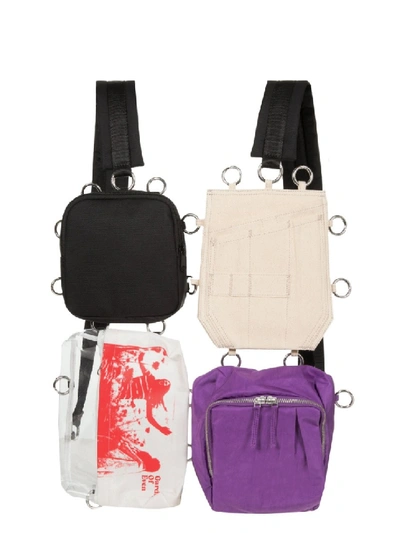 Shop Raf Simons Multicolor Cotton Backpack